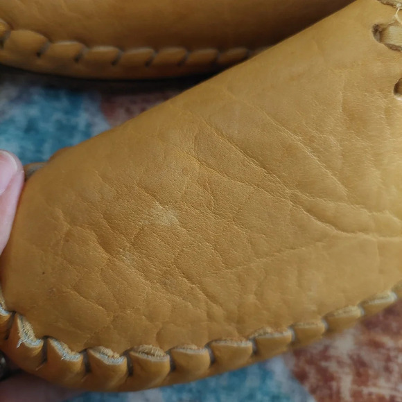Handmade Buffalo Hide Deer Skin Suede Cherokee Moccasins Women's Size 6 - Picture 9 of 10